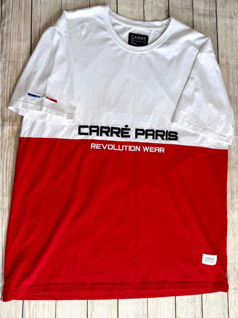 Carré Paris Revolution Wear Color Block Tee XL Streetwear Men’s